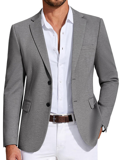 Business Casual Two Buttons Suit Jacket Blazer (US Only)
