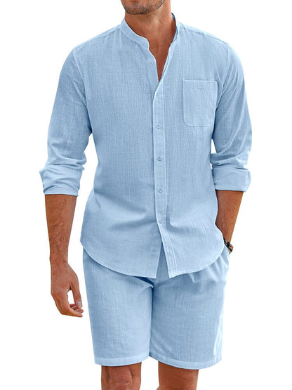 Casual 100% Cotton Beach Shirt Sets (US Only)