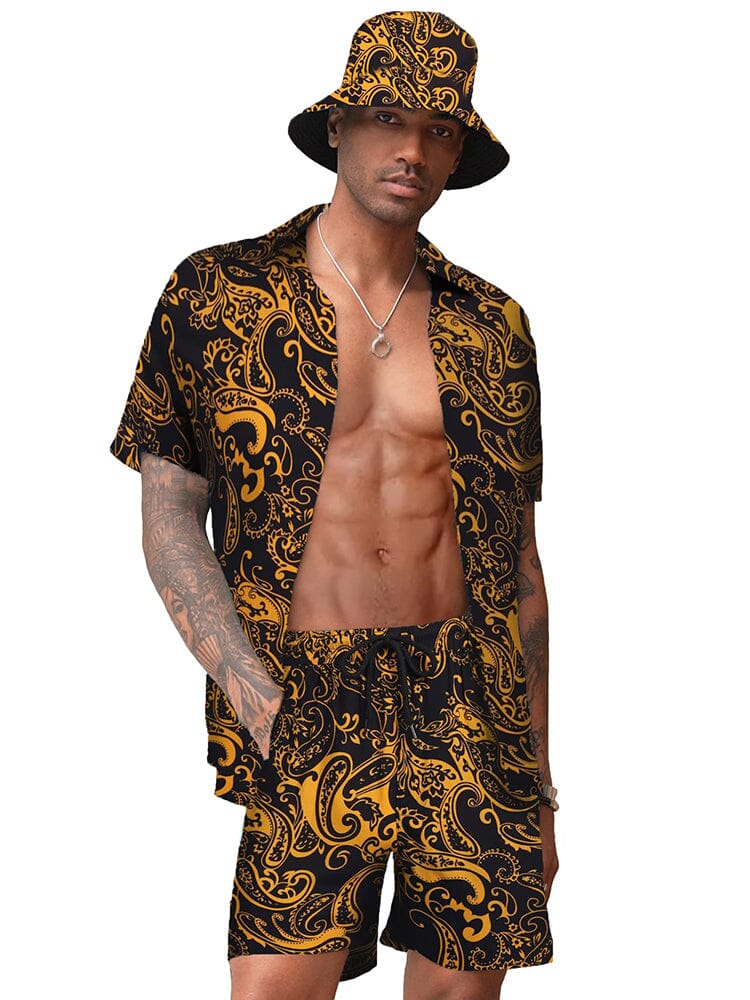 Hawaiian Beach Sets with Bucket Hat (US Only)